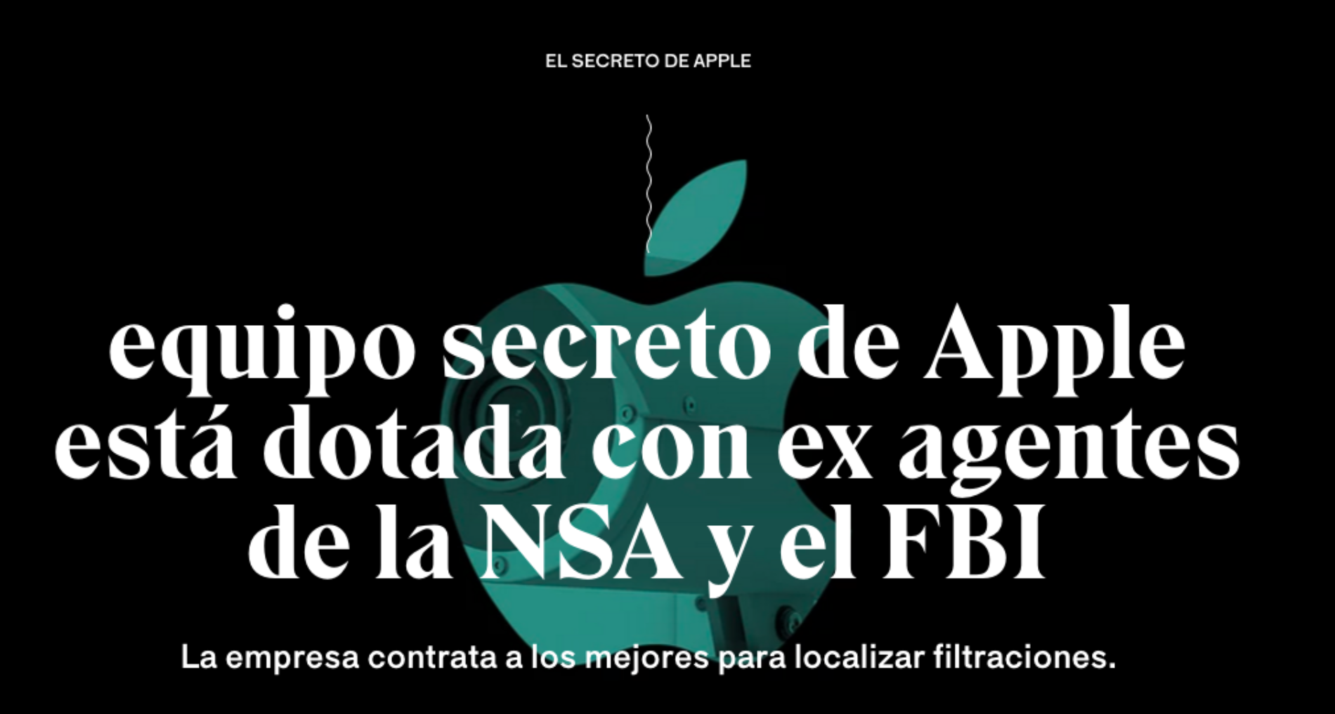 El secreto de Apple bajo el FBI